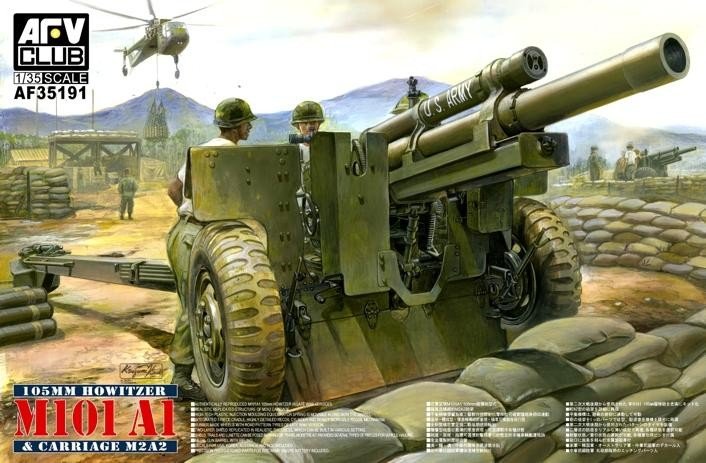 AFV Club 35191 Obusier américain M 101 A1 de 105 mm (1/35)