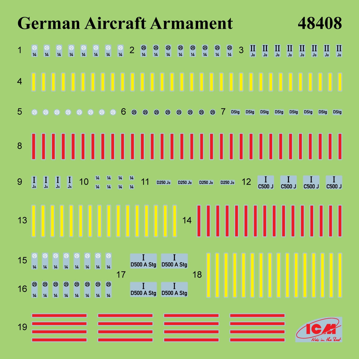 ICM 48408 Armement des avions allemands de la Seconde Guerre mondiale 1/48 – immagine 7