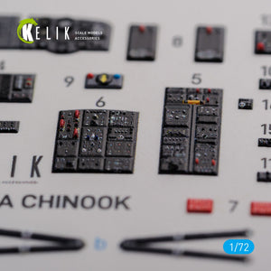 Décalcomanies 3D intérieures KELIK K72103 CH-47A pour maquette Trumpeter au 1/72 – Bild 8