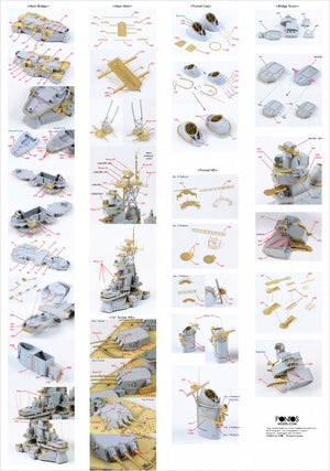 Pontos 35011F1 USS BB-63 Missouri BATTLESHIP Kit de détails (1/350) – image 5