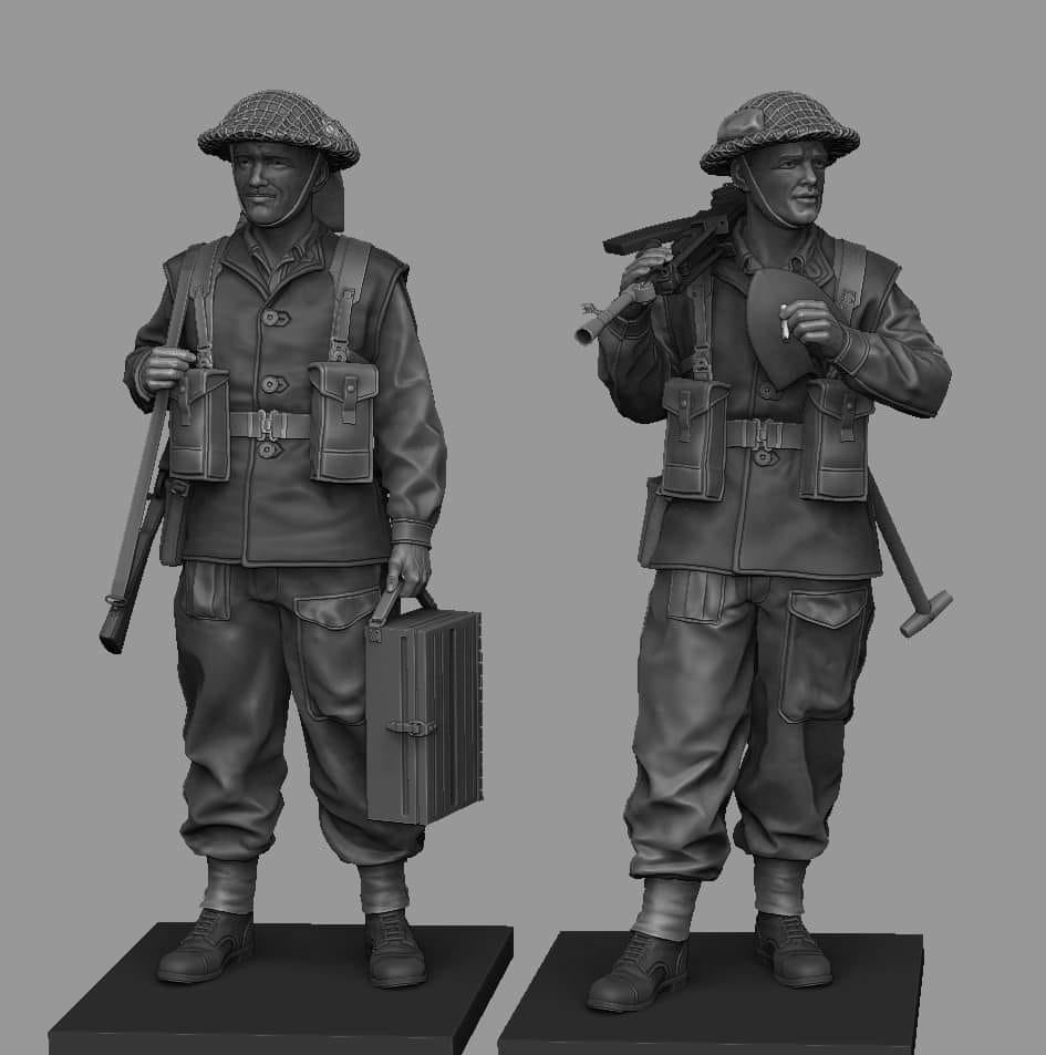 Panzer Art FI35-201 Ensemble d&amp;#39;équipe Bren britannique au 1/35  – image 3
