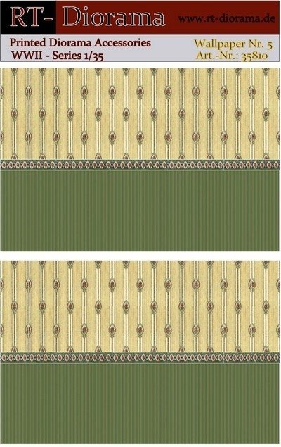 Accessoires imprimés RT-Diorama 35810 : Papier peint n° 5 1/35 