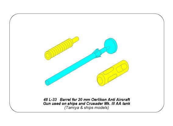 Canon Aber 48L-33 pour canon antiaérien Oerlikon de 20 mm (1/48) – image 12