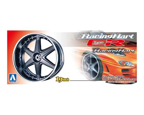 Jantes et pneus Aoshima 01004 Racinghart Type r 1/24