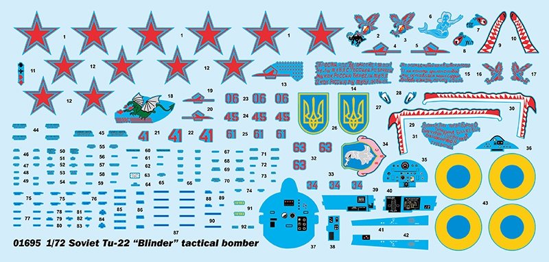 Trumpeter 01695 Bombardier tactique soviétique Tu-22 « Blinder » 1/72 – image 4