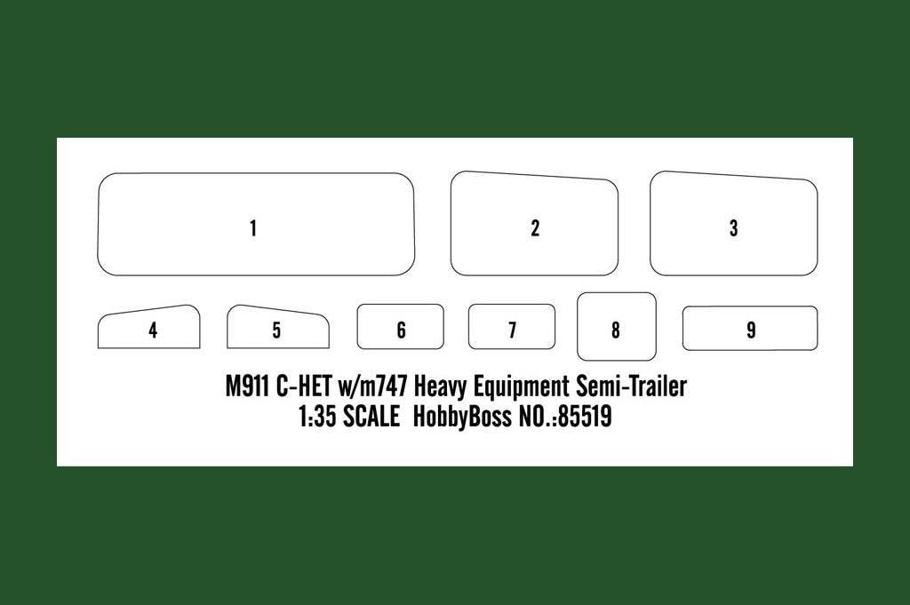 Hobby Boss 85519 M911 C-HET avec semi-remorque pour engins lourds m747 (1/35)  – imagen 3