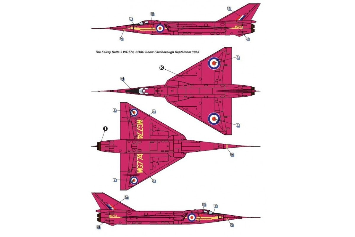 Dora Wings 72009 Fairey Delta 2, avion de recherche supersonique britannique, échelle 1/72  – immagine 7