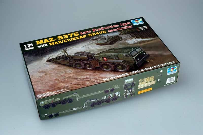 Trumpeter 00212 MAZ-537G Type de production tardive avec semi-remorque MAZ/ChMZAP-5247G (1/35) – Bild 2