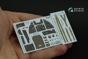 Intérieur imprimé en 3D et coloré sur papier décalcomanie pour Hawker Typhoon (Airfix) - Quinta Studio QD24002 (Porte de voiture) - Échelle 1/24 – immagine 8