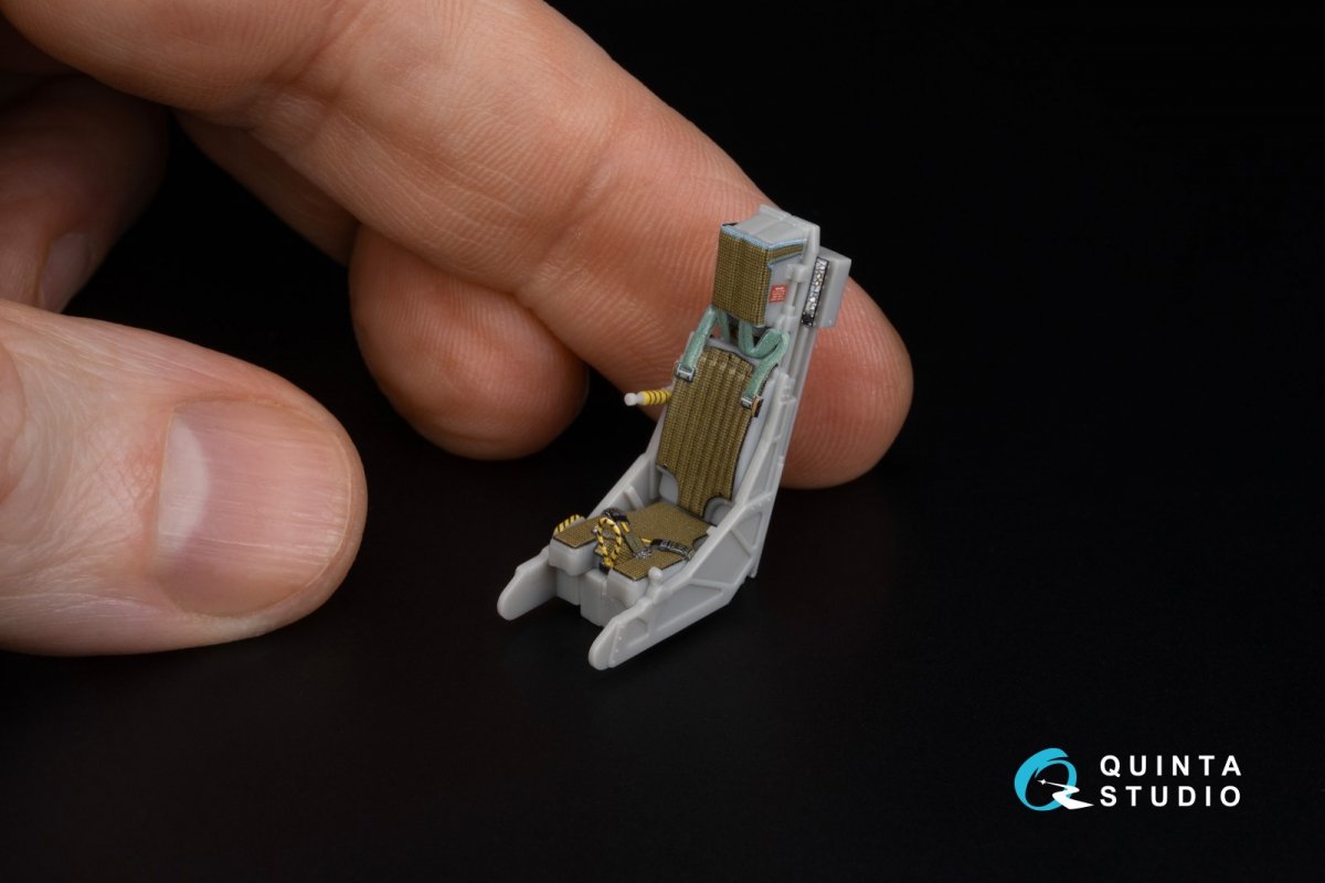 Intérieur imprimé en 3D et coloré sur papier décalcomanie Quinta Studio QD48305 AV-8B (Hasegawa) à l&amp;#39;échelle 1/48 – image 15