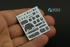 Intérieur imprimé en 3D et coloré sur papier décalcomanie Quinta Studio QD48301 Bf 110E/F (Eduard) 1/48 – imagen 10