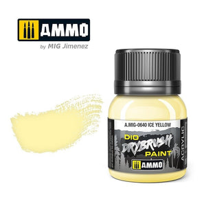 Munitions Mig 0640 DRYBRUSH Jaune Glace 40 ml