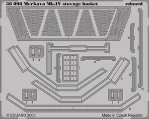 Panier de rangement Eduard 36098 Merkava Mk. IV, échelle 1/35, Academy