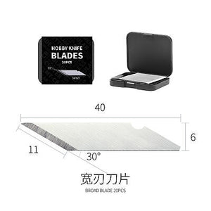 Lames de couteau de modélisme DSPIAE DK-B01 (20 pièces)
