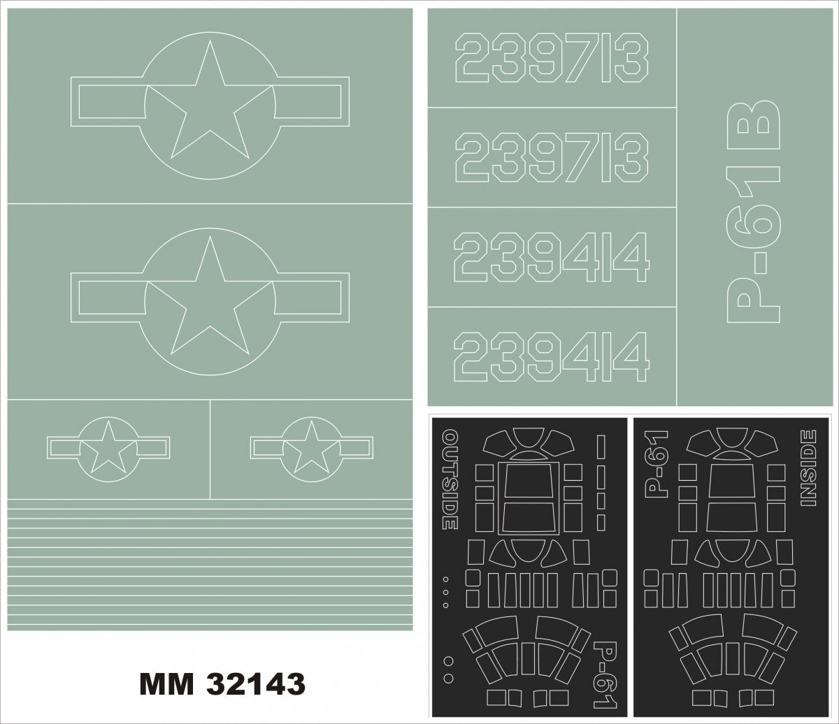 Montex MM32143 P-61 BLACK WIDOW HOBBY BOSS