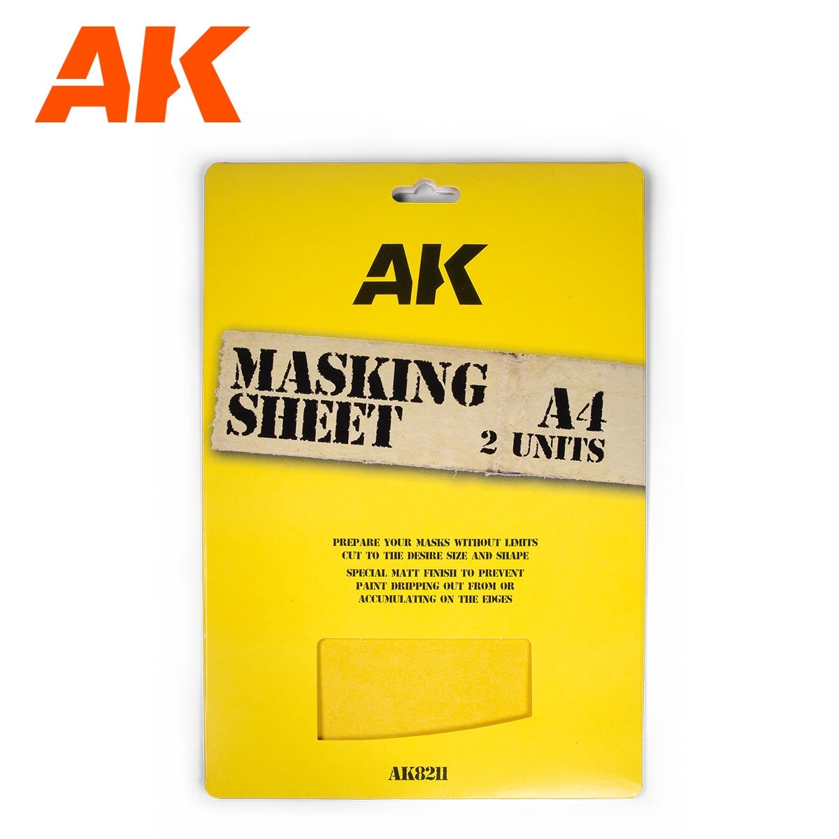 Feuille de masquage AK Interactive AK8211 A4 x 2 unités