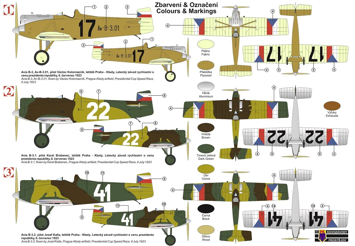 Kovozavody Prostejov KPM0342 Avia B-3 « Racer » 1/72 – immagine 2
