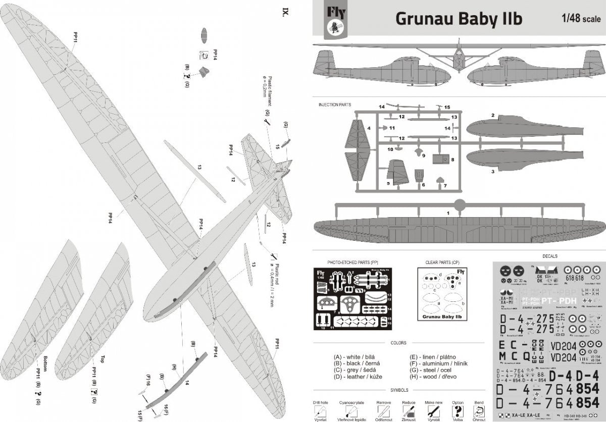 Fly 48020 Grunau Baby IIB Suède 1/48  – image 5