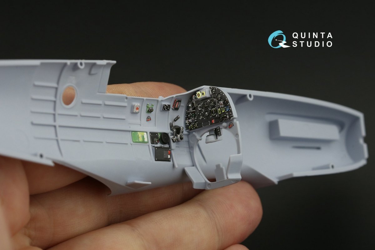Intérieur imprimé en 3D et coloré sur papier décalcomanie Quinta Studio QD48144 Spitfire PR.XIX (Airfix) 1/48 – image 7