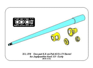 Aber 35L-270 Canon allemand 8,8 cm One part Pak 43/3 L/71 pour Jagdpanther Ausf G1 début 1/35 – immagine 2