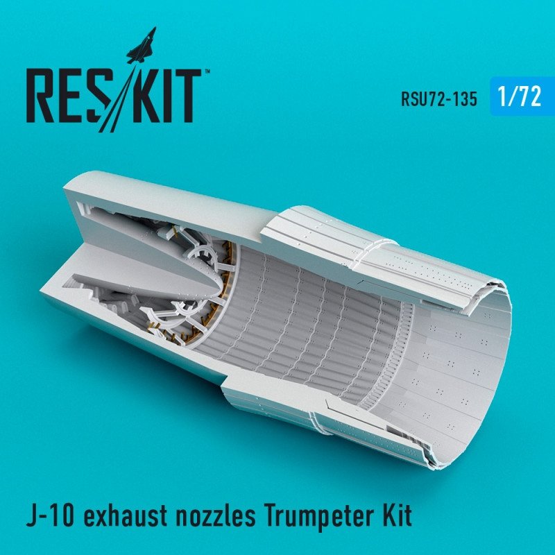 RESKIT RSU72-0135 Buses d'échappement J-10 pour Trumpeter 1/72