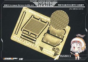 Voyager modèle FE48011 grilles Hetzer allemandes de la seconde guerre mondiale pour MENG 32511 1/48