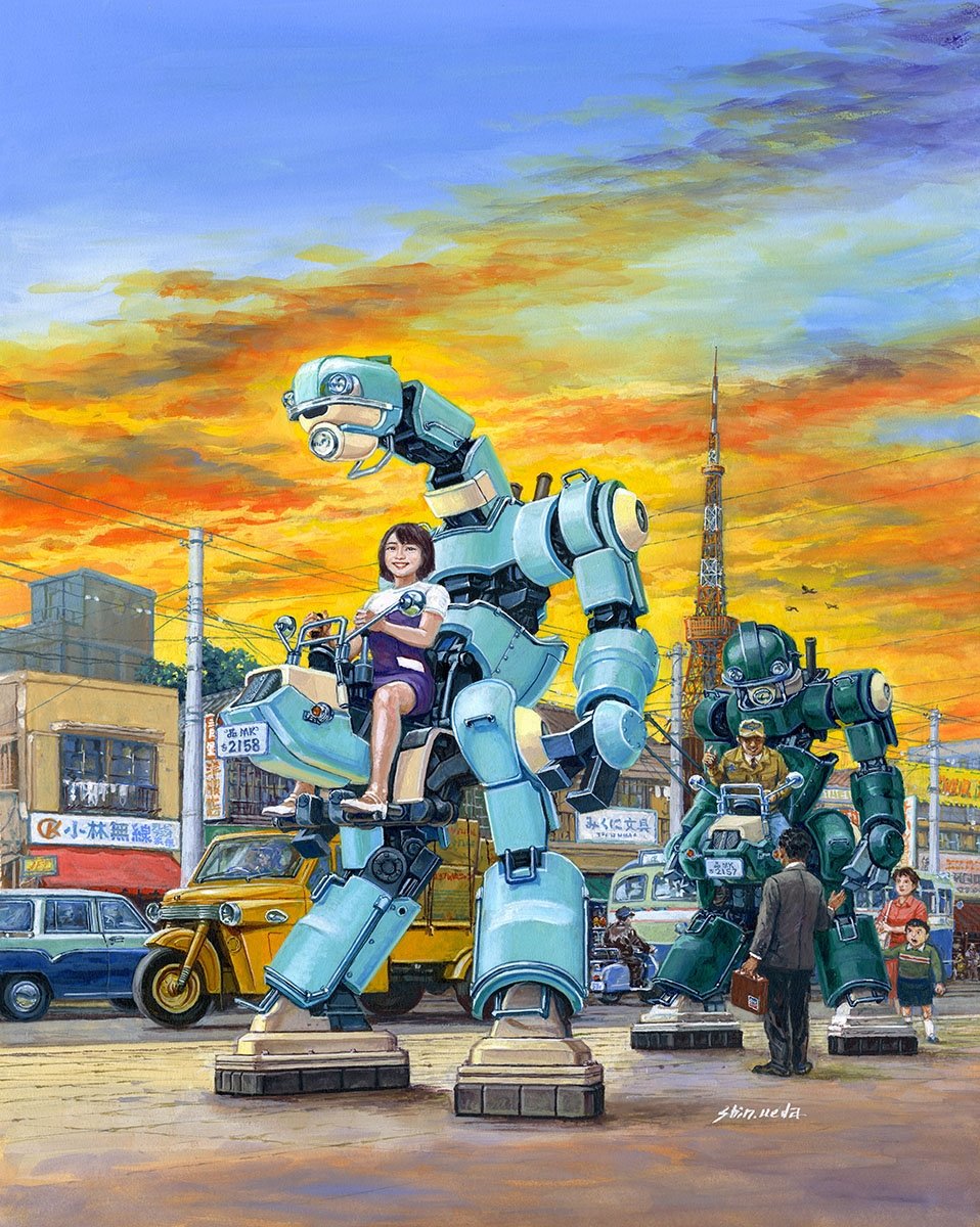 Hasegawa CW21 MechatroCHUBU 01 No.01 « VERT CLAIR &amp; VERT » (2 maquettes dans la boîte) 1/35