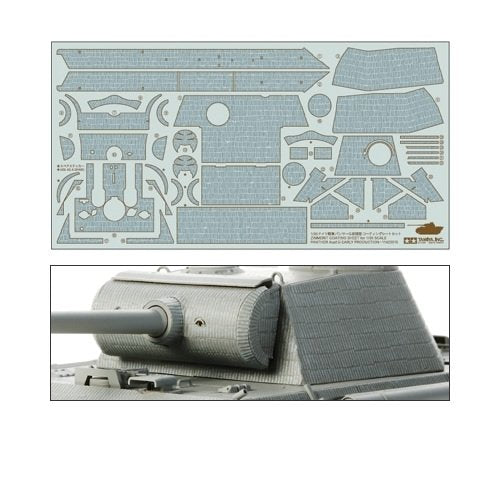 Tamiya 12646 Feuille de revêtement Zimmerit pour Panther Ausf. G Première production (1/35)