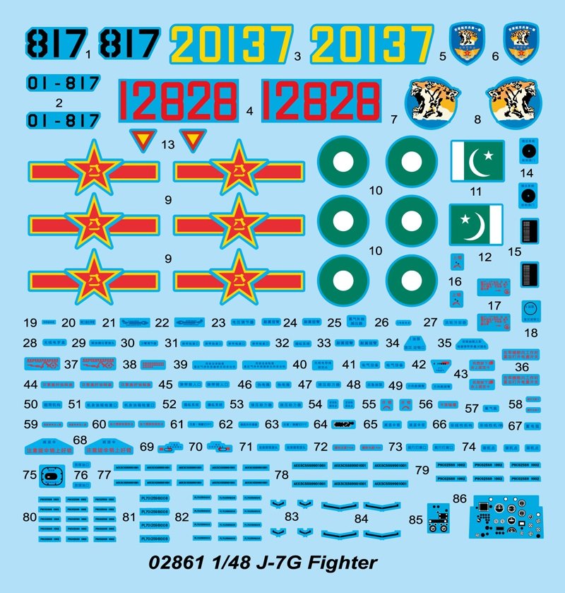 Trumpeter 02861 Chasseur J-7G (1/48)  – image 4