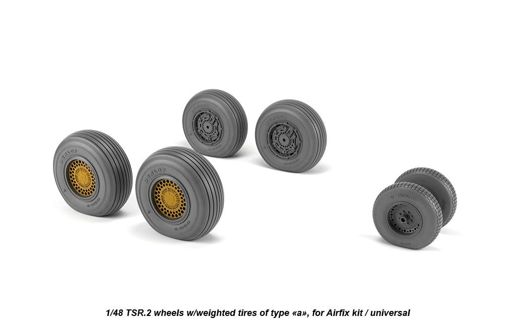 Armory Models AW48412 BAC TSR.2 roues avec pneus lestés, type « a » (DL) 1/48