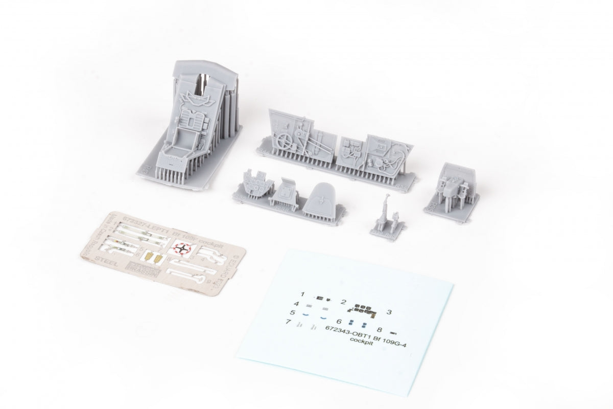 Maquette Eduard 672343 Bf 109G-4 cockpit (impression) Eduard 1/48