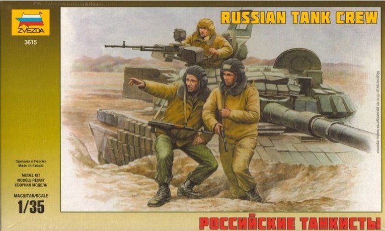 Zvezda 3615 ÉQUIPAGE DE CHAR MODERNE RUSSE MODERNE (1/35)