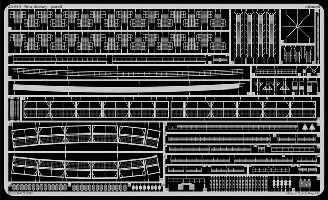 Eduard 53011 New Jersey 1/350 TAMIYA – immagine 2