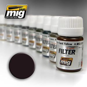 Munitions Mig Jimenez 1506 marron pour vert foncé 35 ml