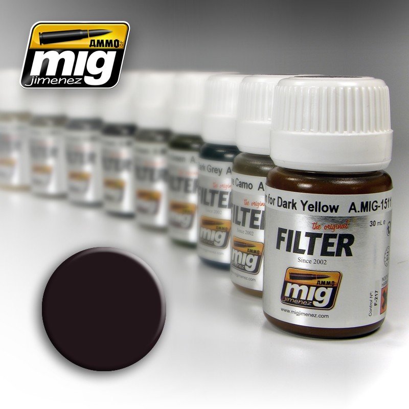 Munitions Mig Jimenez 1506 marron pour vert foncé 35 ml