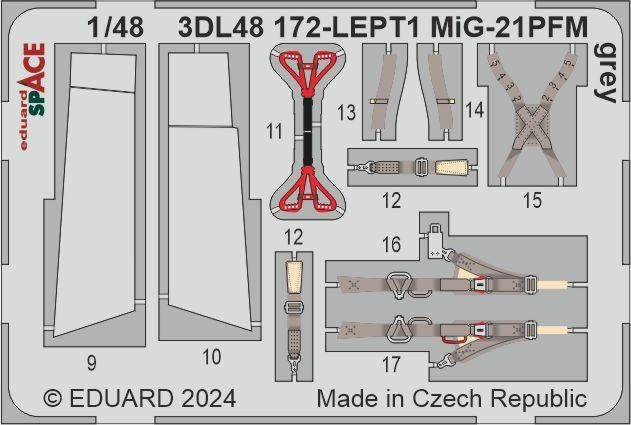 Eduard 3DL48172 MiG-21PFM gris SPACE EDUARD 1/48 – image 3