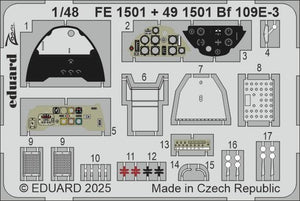 Maquette Eduard FE1501 Bf 109E-3 Hobby Boss au 1/48