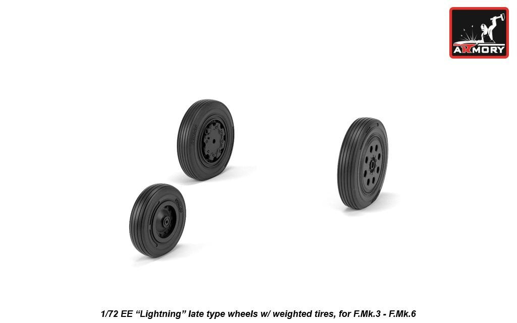 Roues Armory Models AW72410 EE Lightning avec pneus lestés, fin 1/72 – image 2