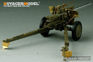 Maquette Voyager PE35449 Seconde Guerre mondiale, canon antichar américain M5 de 3 pouces avec obusier M1 ou de 105 mm, affût M2A1, kit 2 en 1 pour AFV CLUB 35S64 et 35160, échelle 1/35 – Bild 5