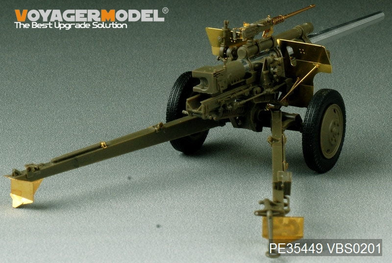 Maquette Voyager PE35449 Seconde Guerre mondiale, canon antichar américain M5 de 3 pouces avec obusier M1 ou de 105 mm, affût M2A1, kit 2 en 1 pour AFV CLUB 35S64 et 35160, échelle 1/35 – Bild 5
