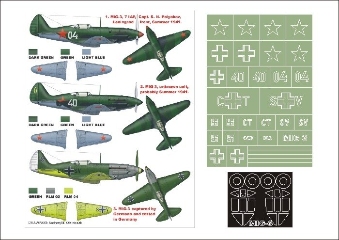 Montex K48152 MiG 3 (première version) 1/48