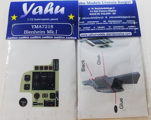 Yahu YMA7218 Blenheim Mk.I (Airfix / MPM) 1/72 