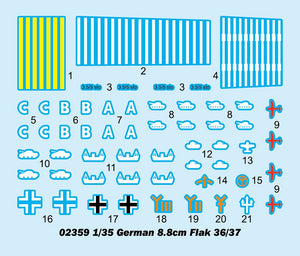 Trumpeter 02359 Germanium 8,8 cm Flak 36/37 1/35 – immagine 3