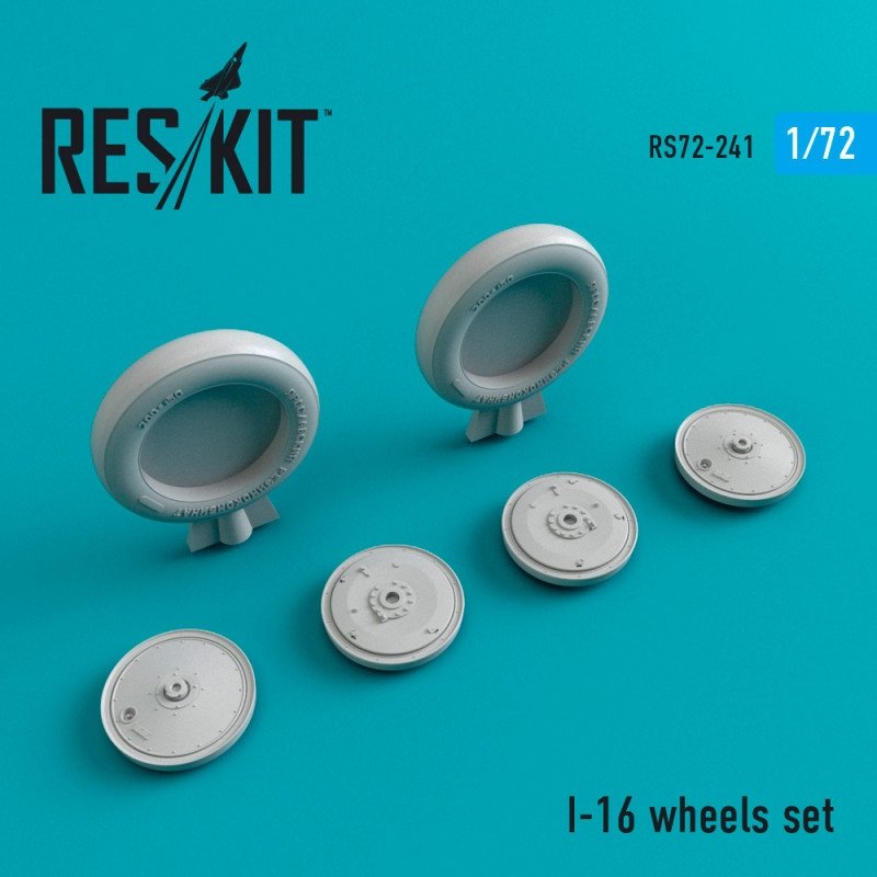 RESKIT RS72-0241 Jeu de roues I-16 1/72