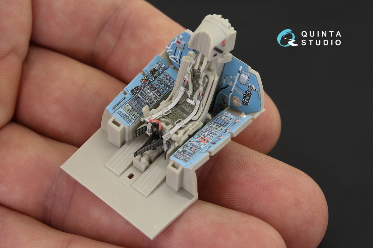 Intérieur coloré imprimé en 3D sur papier décalcomanie pour le kit KittyHawk (QD48170 Su-27) Quinta Studio, échelle 1/48  – image 8