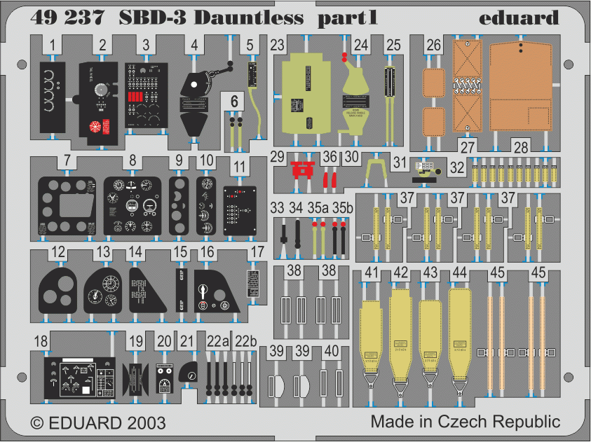Eduard BIG4808 SBD-3 1/48 HASEGAWA – image 4