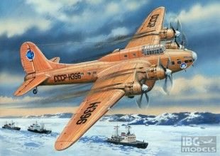A-Model 72155 Petlyakov Pe-8 Polar Aviation Avion cargo soviétique à long rayon d&amp;#39;action 1/72