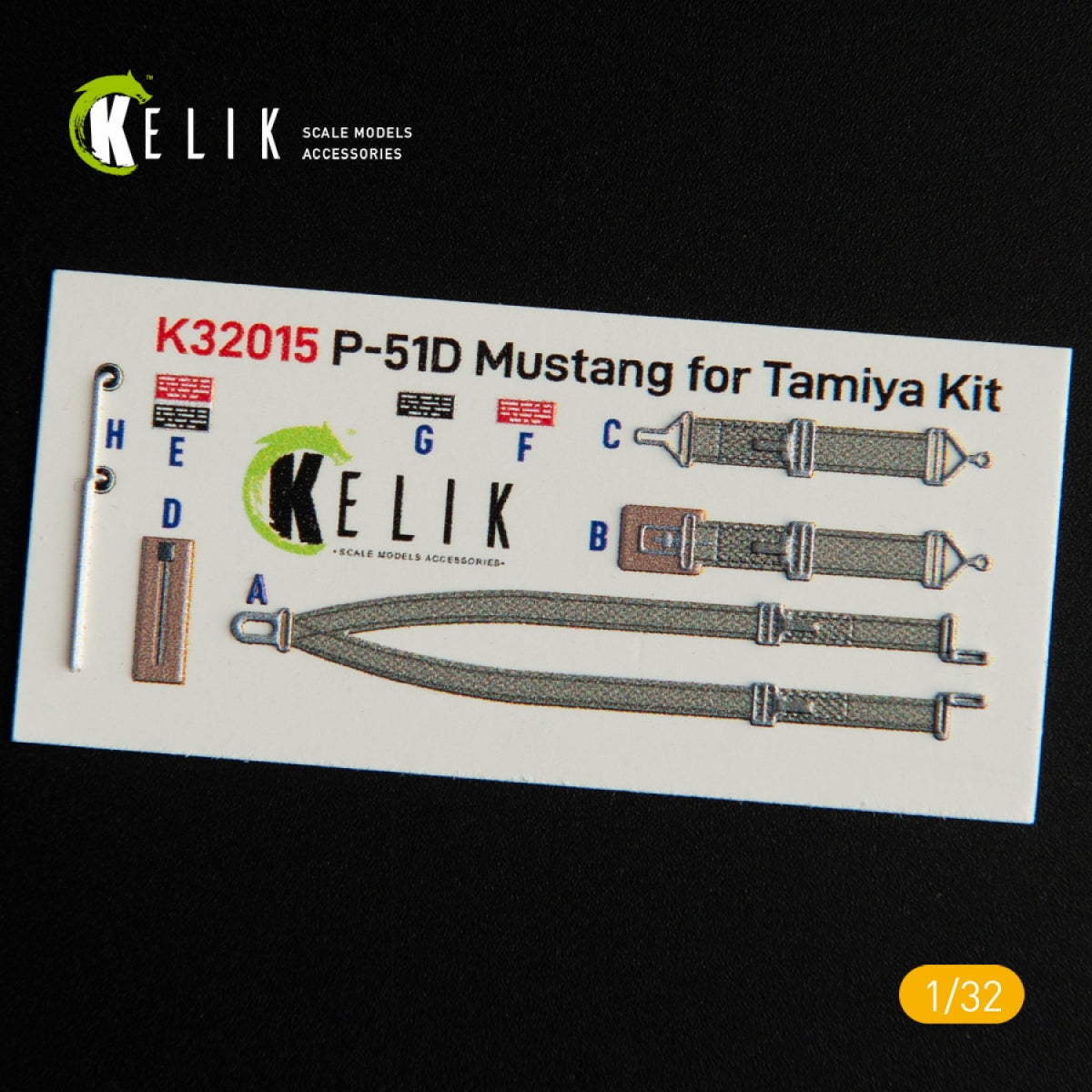 KELIK K32015 P-51D MUSTANG - DÉCALCOMANIES 3D INTÉRIEURES POUR MAQUETTE TAMIYA 1/32 – image 3