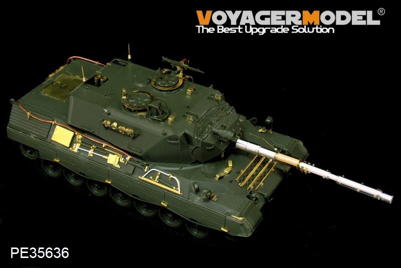 Maquette Voyager PE35636 Leopard 1A4 MBT allemand moderne, version B, avec canon (pour MENG TS-007), échelle 1/35 – immagine 2
