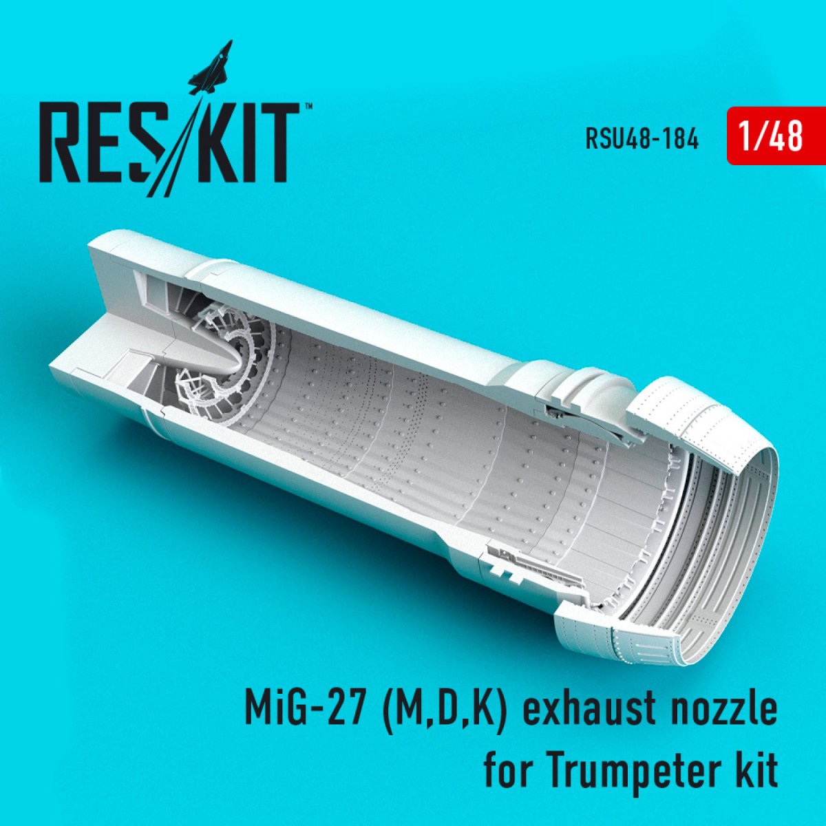 RESKIT RSU48-0184 MIG-27 (M,D,K) BUSE D&amp;#39;ÉCHAPPEMENT POUR KIT TRUMPETER 1/48
